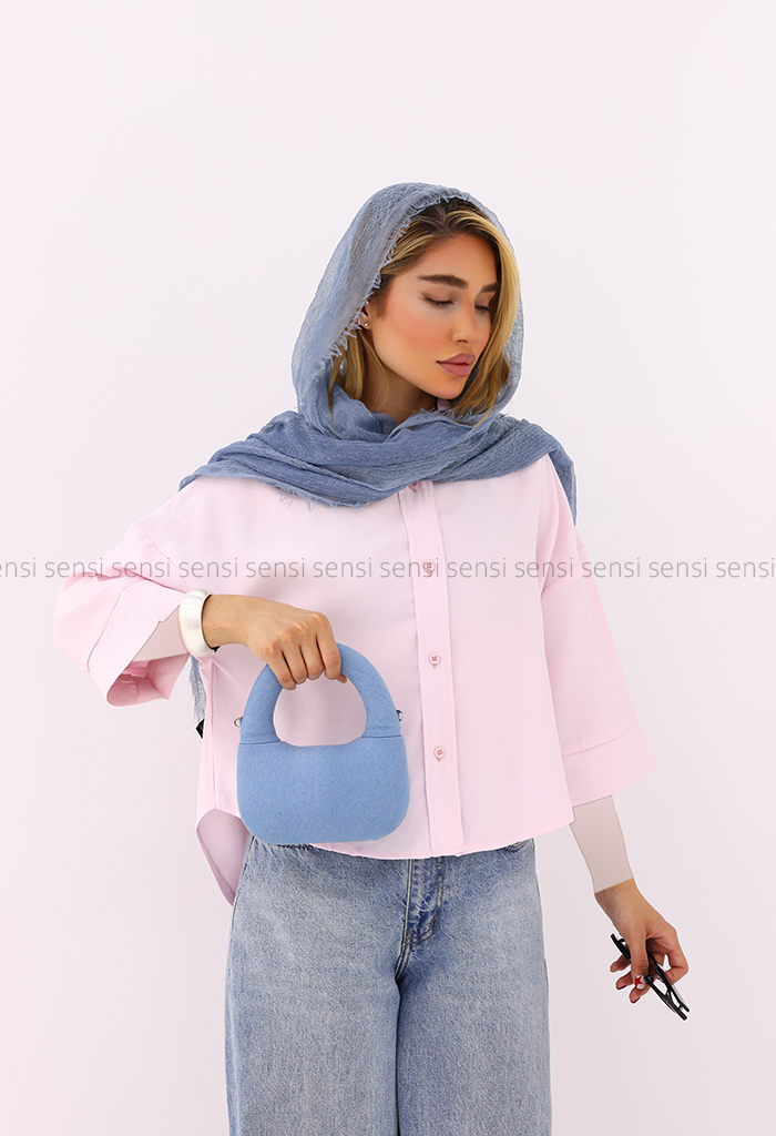 شومیز زنانه سیلک پشت پیله کد1006009